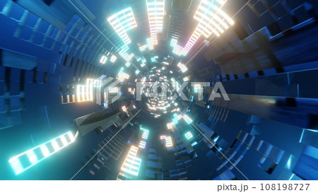 トンネル疾走 Infinite Tunnel Loop Motion 108198727