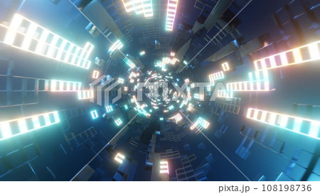 トンネル疾走 Infinite Tunnel Loop Motion 108198736