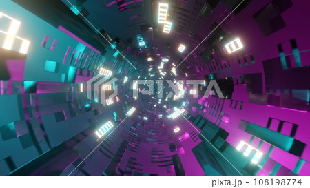 トンネル疾走 Infinite Tunnel Loop Motion 108198774