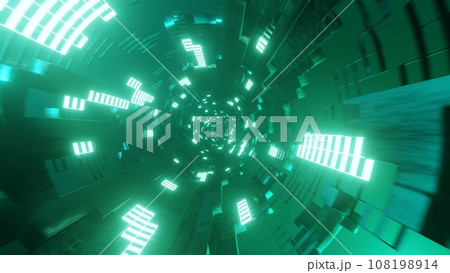 カラフルで美しいサイバー空間トンネル Colorful and beautiful cyber s カラフルで美しいサイバー空間トンネル Colorful and beautiful cyber s 108198914