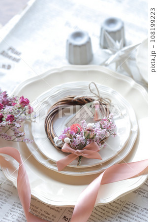 ドライフラワーのサシェ 108199223