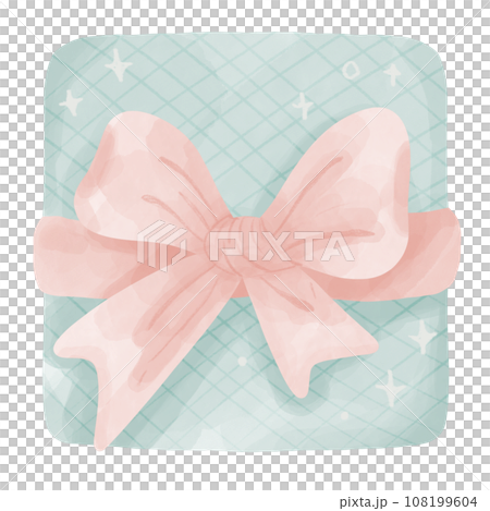 Gift box with ribbon 108199604