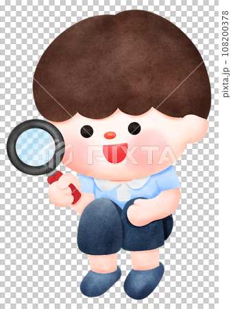 Happy kid discovery time 108200378
