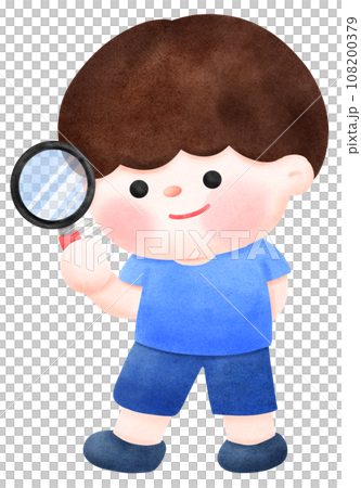 Happy kid discovery time 108200379