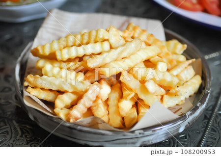 French fries or fried potato , fries 108200953