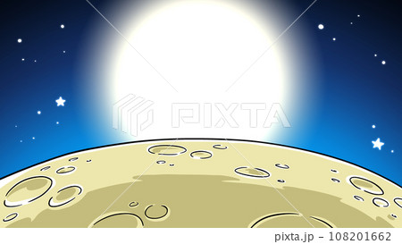 月面と太陽と宇宙空間2 108201662