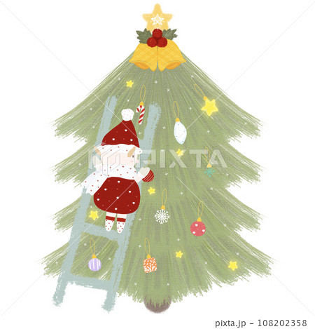 かわいいクリスマスのイラスト素材 108202358