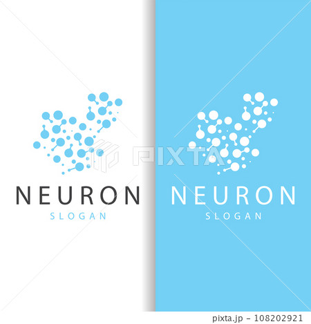 Neuron Logo, Neuron Nerve or Seaweed Vector Abstract Molecule Design, Template Illustration Neuron Logo, Neuron Nerve or Seaweed Vector Abstract Molecule Design, Template Illustration 108202921