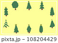 クリスマスの手描き背景素材 108204429