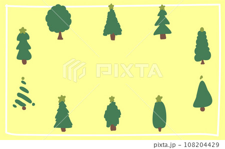 クリスマスの手描き背景素材 クリスマスの手描き背景素材 108204429