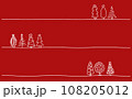 クリスマスの手描き背景素材 108205012