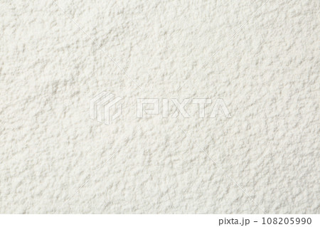Pile of organic flour as background, top view 108205990