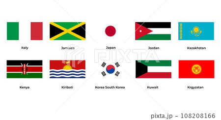 Countries National Flag Countries National Flag 108208166