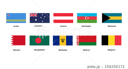 Countries National Flag Countries National Flag 108208172