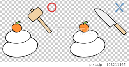 Kagami biraki illustration - mallet or knife?〇✖ Kagami biraki illustration - mallet or knife?〇✖ 108211165