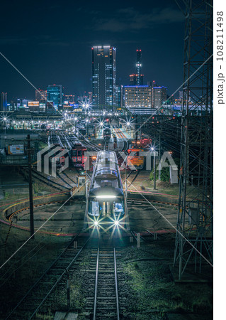 夜景写真　名古屋　黄金跨線橋　2023 ＃02 108211498