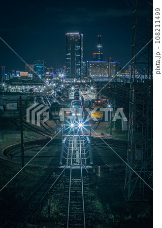 夜景写真　名古屋　黄金跨線橋　2023 ＃03 108211499