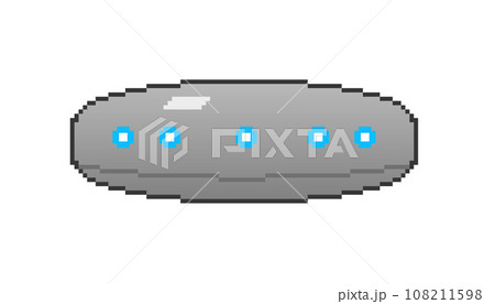 葉巻型UFO_ドット絵 108211598