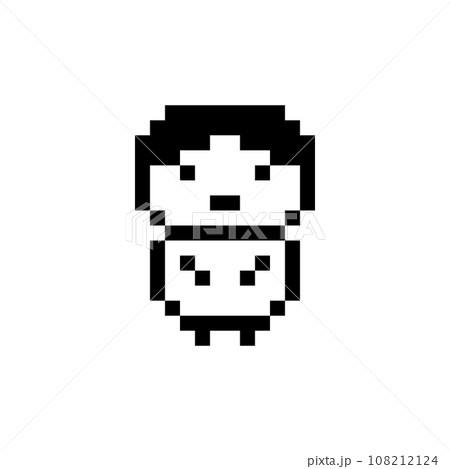ドット絵のキャラ(男_センター分け) 108212124