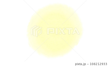 黄色の暖かな水彩絵の具風のイラスト素材 108212933