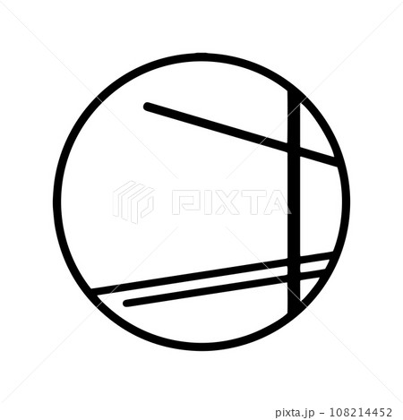 和風の丸窓　 108214452