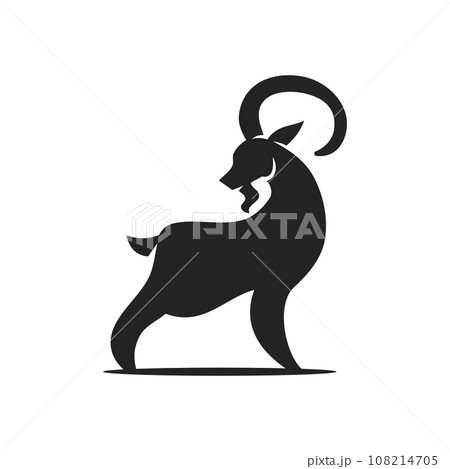 goat logo template Isolated. Brand Identity. Icon Abstract Vector graphic 108214705