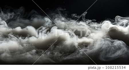 Abstract smoke on background. Generative AI 108215534