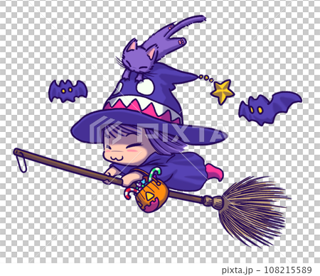 Chibi Witch Fly! Halloween Ver. No injection type Chibi Witch Fly! Halloween Ver. No injection type 108215589