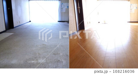 床の張替え施工前後 108216036