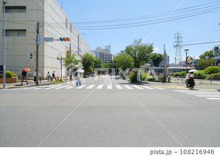 鷺沼駅ロータリーとフレルさぎ沼 鷺沼駅ロータリーとフレルさぎ沼 108216946