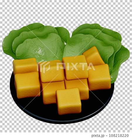 Shabu-shabu 3d illustration , Fish Tofu Shabu-shabu 3d illustration , Fish Tofu 108218220