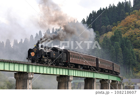 只見線　只見ー会津蒲生　真岡鐵道　C11-325　SL会津只見号 108218607