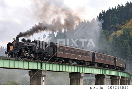 只見線　只見ー会津蒲生　真岡鐵道　C11-325　SL会津只見号 108218613
