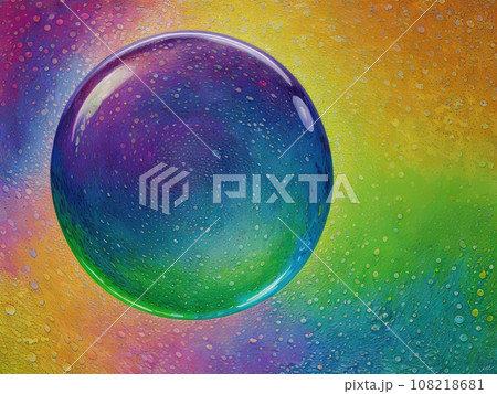 colorful magic bubble backgroundのイラスト素材 [108218681] - PIXTA