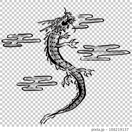 龍爬向天空的插圖 龍爬向天空的插圖 108219137