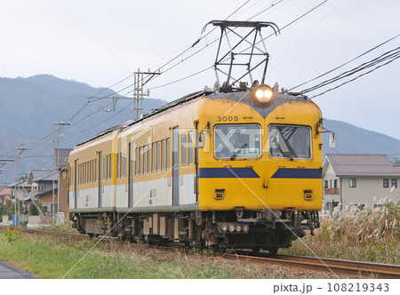一畑電車　北松江線　雲州平田ー布崎　3000系　3005F 108219343