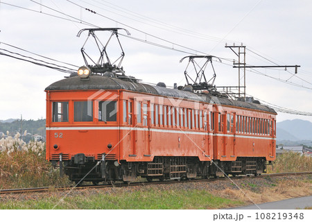 一畑電車　北松江線　雲州平田ー布崎　デハニ53+デハニ52 108219348