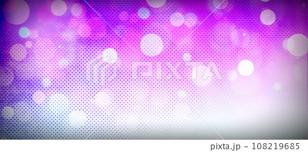 Purple bokeh widexcreen background with copy space for text or image, Usable for banner, poster, Ad, events, party, sale, celebrations, and various design works 108219685