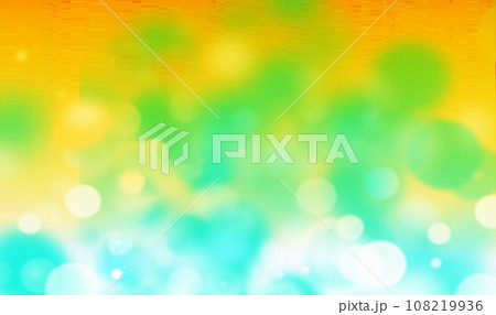 Yellow, green bokeh background with blank space for Your text or image, usable for social media, story, banner, poster, Ads, events, party, celebration, and various design works 108219936