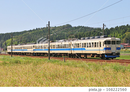 北陸本線　牛ノ谷ー大聖寺　JR西日本　475系　A02+A05編成（金沢） 108222560