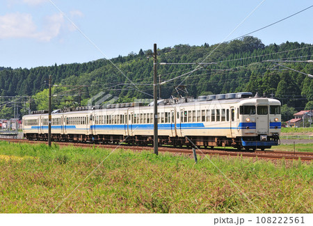 北陸本線　牛ノ谷ー大聖寺　JR西日本　475系　A01+A23編成（金沢） 108222561