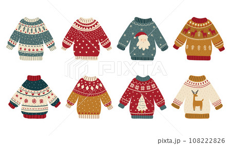 Collection of ugly Christmas sweaters 108222826