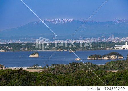 日本三景松島四大観 早朝の壮観の風景 日本三景松島四大観 早朝の壮観の風景 108225269