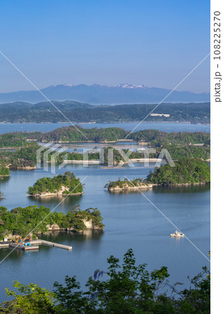 日本三景松島四大観　早朝の壮観の風景 108225270