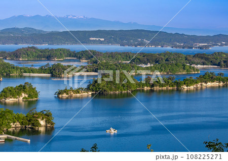 日本三景松島四大観　早朝の壮観の風景 108225271