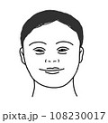 ダウン症の男性のイラスト 108230017