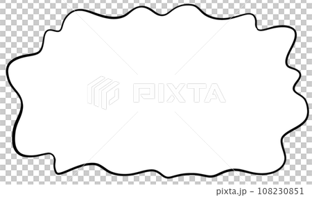 Moyamoya-shaped speech bubble 108230851