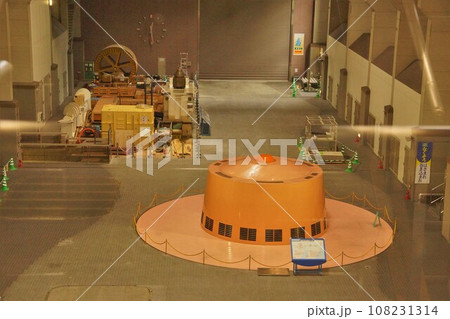 二居ダム奥清津発電所のタービン 108231314