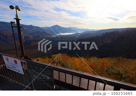 燃える秋、錦秋の北海道、十月、層雲峡の紅葉、黒岳ロープウェイ、ロープウェーで登る黒岳、赤黄色の紅葉 燃える秋、錦秋の北海道、十月、層雲峡の紅葉、黒岳ロープウェイ、ロープウェーで登る黒岳、赤黄色の紅葉 108231665