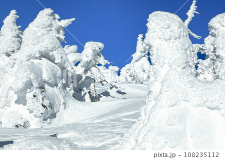 山形蔵王スキー場　樹氷原コースのモンスター 108235112